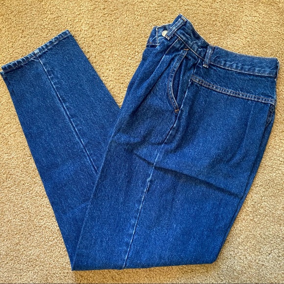 Rare TOUR de FRANCE Vintage JEANS High Waist Stone Washed Baggy New Tags 12 Tall - Picture 3 of 8